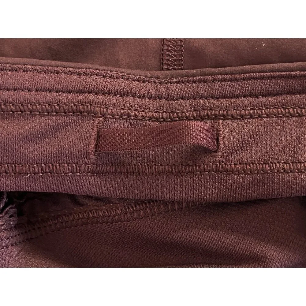 Lululemon Women's XL Burgundy Fast Free High Rise Classic Fit Split Shorts  33" - Picture 4 of 5